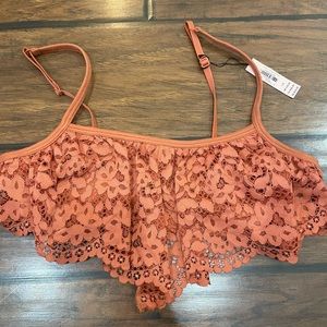 Victoria’s secret new with tags orange lace bralette size L